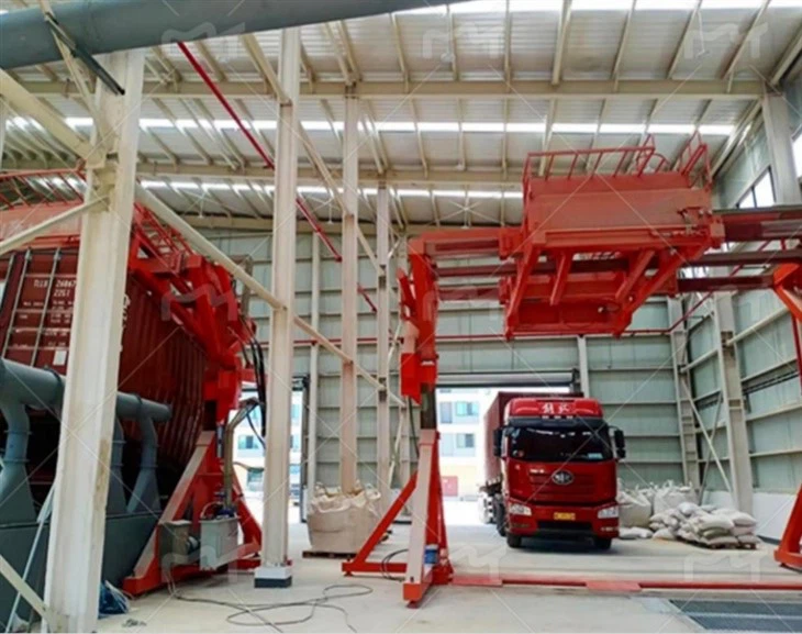 Container Tilter für Workshop -Lagerhaus